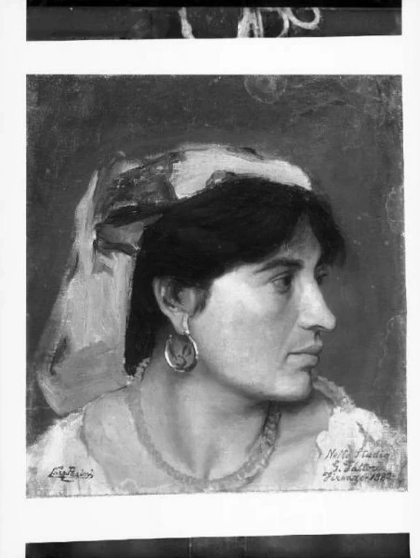 Riproduzione di opera d'arte - ritratto femminile, Biblioteca Nazionale Braidense, Milano